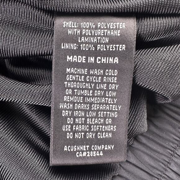 DryJoys FootJoy Men’s Golf Jacket Rain Wind Lined Button Front Large - Picture 12 of 16